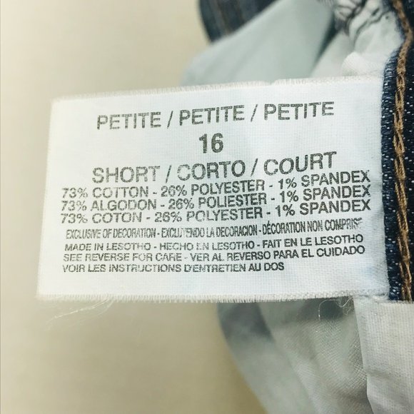 Gloria Vanderbilt Women's Size 16 Petite Denim Blue Jean Preowned Good Condition - Picture 4 of 15